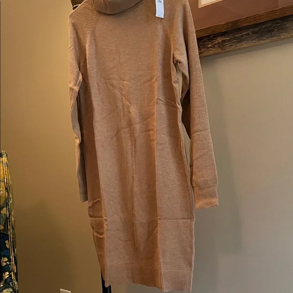 Banana Republic Camel Turtle-Neck Sweater Dress/NWT/S - Picture 14 of 15